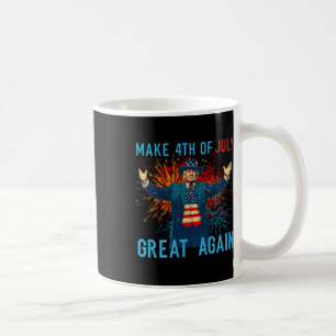 Taza De Café Divertido Trump Haz Que El 4 De Julio Sea Genial D