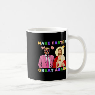 Taza De Café Divertido Trump Jesús Cristo Haz que la Pascua sea