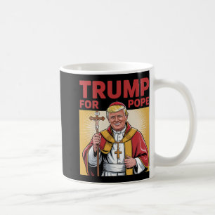 Taza De Café Divertido Trump por la república católica del Vati