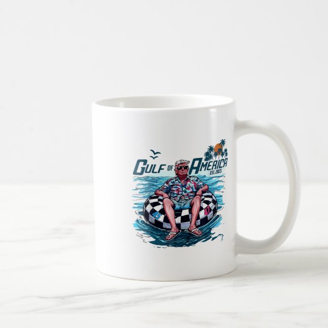 Taza De Café Divertido Trump Shirt Golfo De Estados Unidos Este (Derecha)