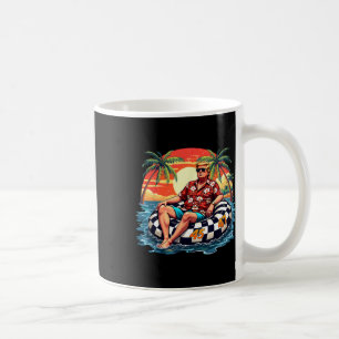 Taza De Café Divertido Trump Verano 2025 Playa Tropical Diverti