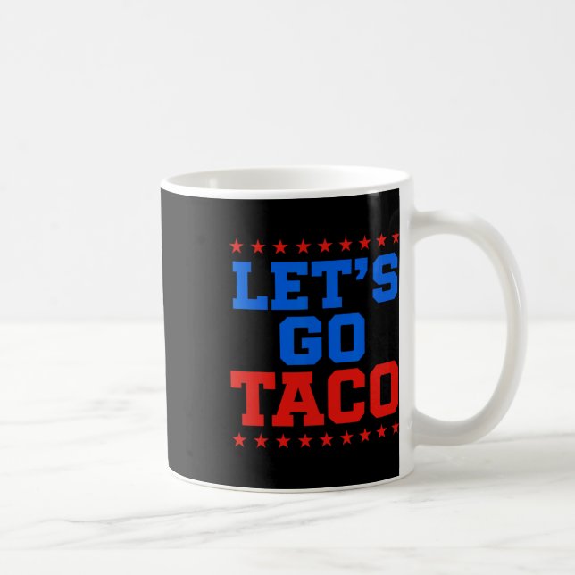 Taza De Café Divertido Vamos Taco Design (Derecha)