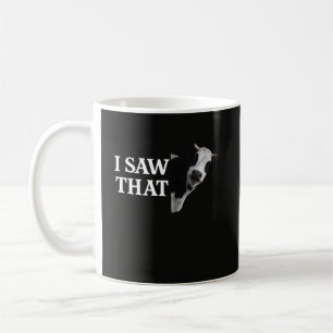 Taza De Café Divertido Vi Eso Con Diseño De Chiste De Vaca
