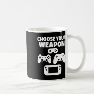 Taza De Café Divertido videojuego elige tu arma