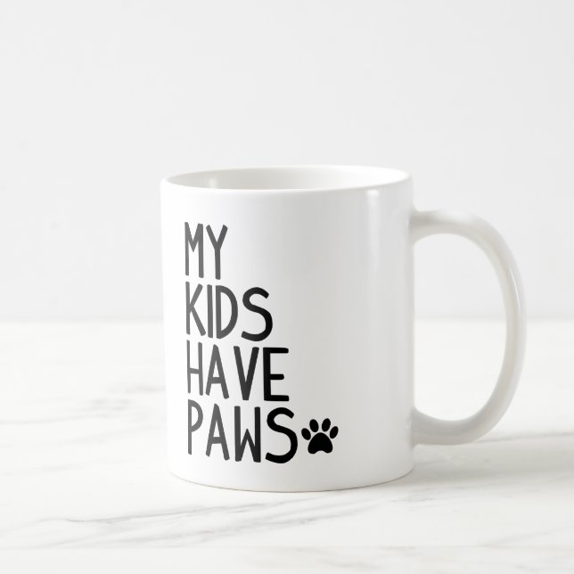 Taza De Café Divertido y lindo mis niños tienen patas (Derecha)