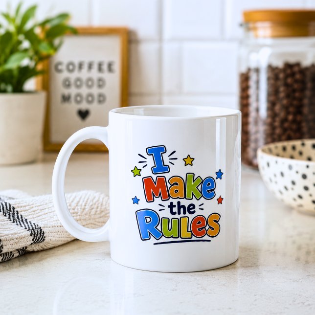 Taza De Café Divertido, yo hago las reglas  (Subido por el creador)
