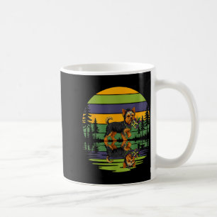 Taza De Café Divertido Yorkshire Terrier Perro Mardi Gras Hombr