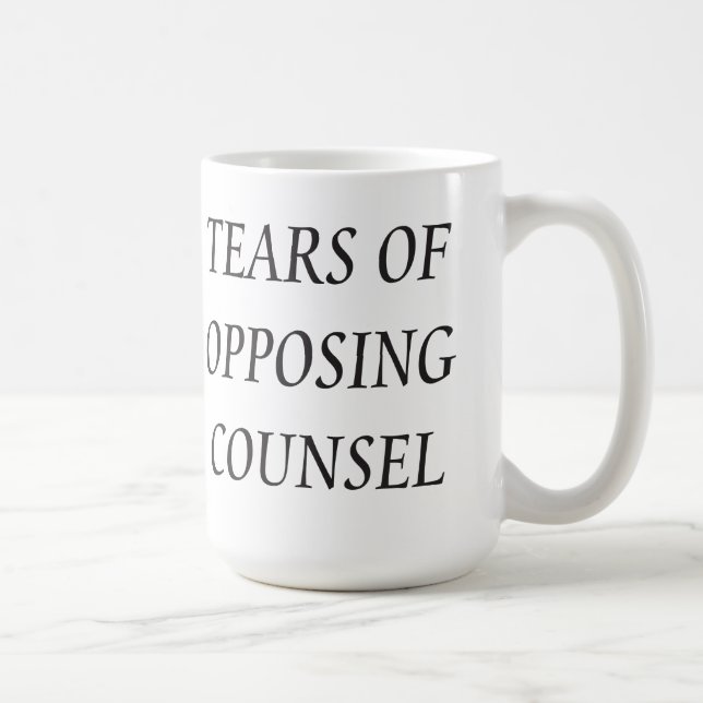 Taza De Café Divertidos abogados lloran a abogado opositor (Derecha)