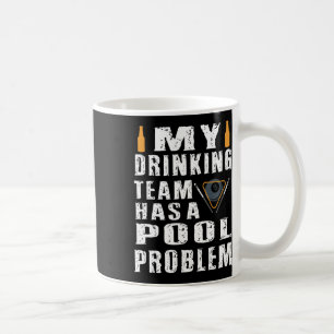 Taza De Café Divertidos Billares En Camisa Mi Equipo De Bebidas