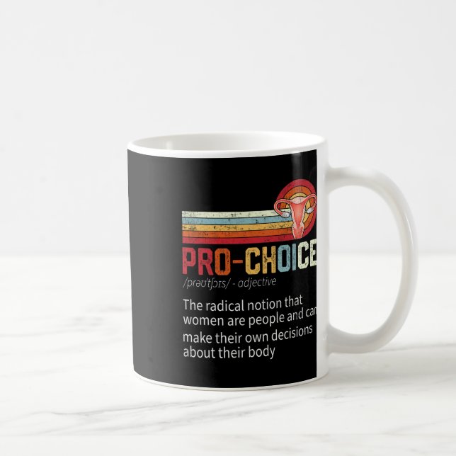 Taza De Café Divertidos derechos femeninos de definición de ele (Derecha)