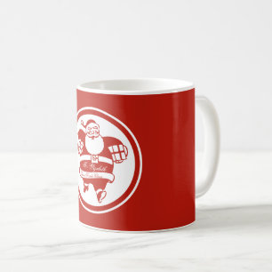 Taza De Café Divertidos Navidades de nombres personalizados roj