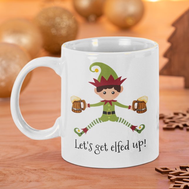 Taza De Café Divertidos Navidades elfos hartamos de los mayores (Subido por el creador)