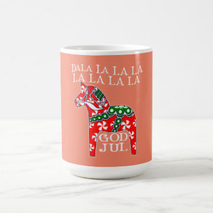 Taza De Café Divertidos Navidades suecos Dios Jul Dala Horse Da