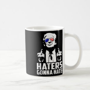 Taza De Café Divertidos odios odiarán al presidente Donald Trum