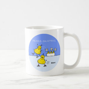 Taza De Café Divertidos pares de Personalizados de patinaje art