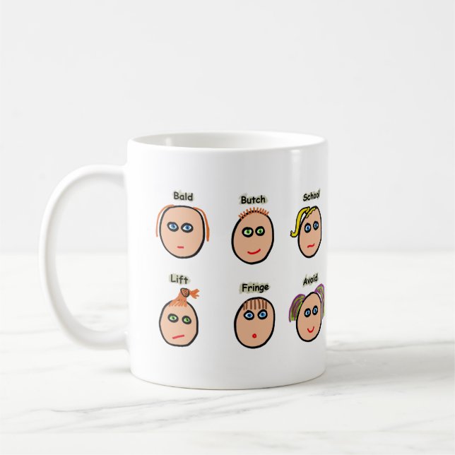 Taza De Café Divertidos peinados (Izquierda)