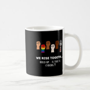 Taza De Café Divertidos resisten los puños que juntamos por la