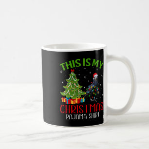 Taza De Café Divertidos Santa Luces De Navidad Este Es Mi Navid