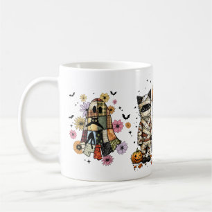 Taza De Café Divertidos tres gatos de Halloween