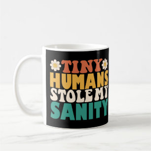 Taza De Café Divertidos y pequeños seres humanos me robaron la