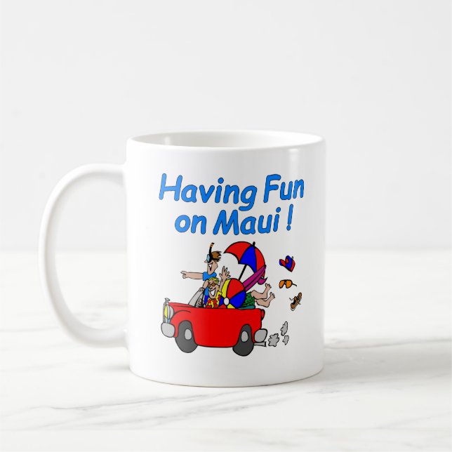 Taza De Café ¡Divertiéndose de Maui! (Izquierda)