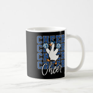 Taza De Café Divi Equipo de Ganso Gracioso Azul Coquette Lazo D