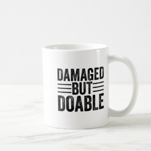 Taza De Café Divi Mujer Motivacional Dañada Pero Factible Graci