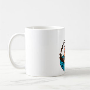 Taza De Café Diviértete con Salmon Sushi