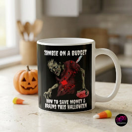 Taza De Café Diviértete con Zombie Tacaño en Halloween