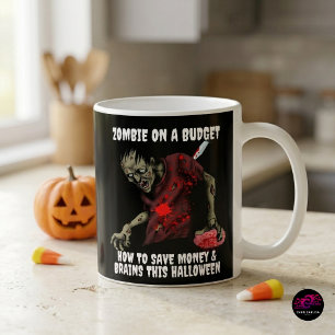 Taza De Café Diviértete con Zombie Tacaño en Halloween