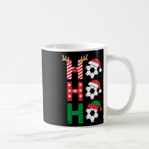 Taza De Café Diviértete Ho Ho Ho Fútbol Navidad Santa Reno Elfo