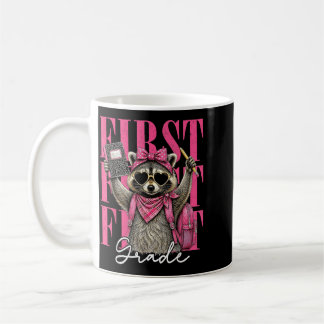 Taza De Café Diviértete Primer Grado Fvibesl Mapache De Vuelta