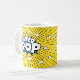 Taza De Café Diviértete SUPER POP! Palomitas de maíz   Arte Pop