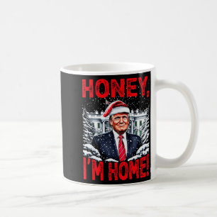 Taza De Café Diviértete Trump Xmas Conejito Estoy en Casa Donal