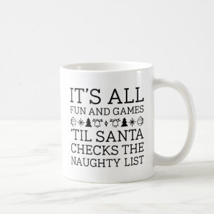 Taza De Café Diviértete y Juega Santa