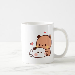 Taza De Café Diviertido Dulce Kawaii Kp Oso Panda Abrazo Pareja