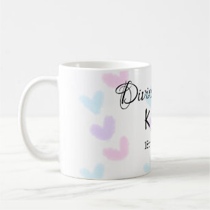 Taza De Café Divina coincidencia añadir pareja letra de letra p