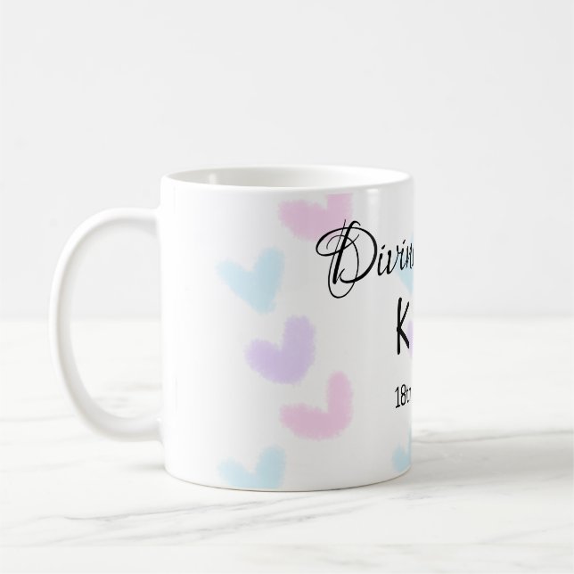 Taza De Café Divina coincidencia añadir pareja letra de letra p (Izquierda)