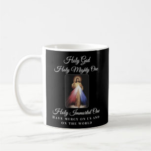 Taza De Café Divina Misericordia Santo Dios Santo Todopoderoso