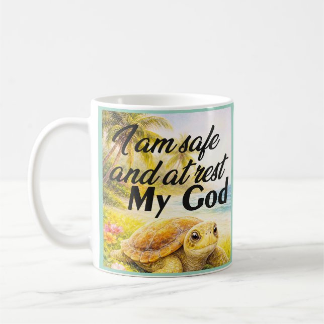 Taza De Café Divine Serenity Turtle (Izquierda)