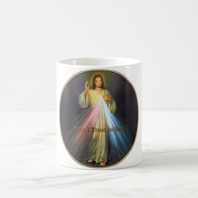 TAZA DE CAFÉ DIVISIÓN DE MERCY JESÚS CONFÍO EN USTED (Centro)