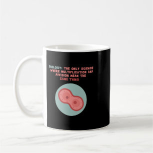Taza De Café División de Multiplicación Científica Sólo Biologí
