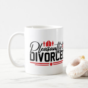 Taza De Café Divorciado Agradablemente Celebración Divertida de