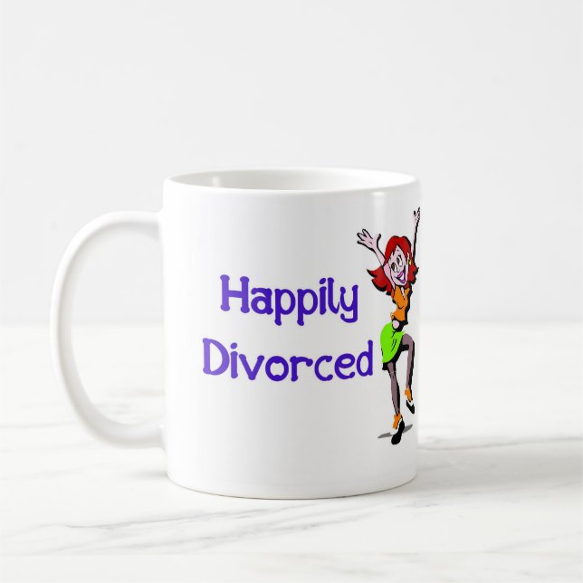 Taza De Café Divorciado feliz (Izquierda)