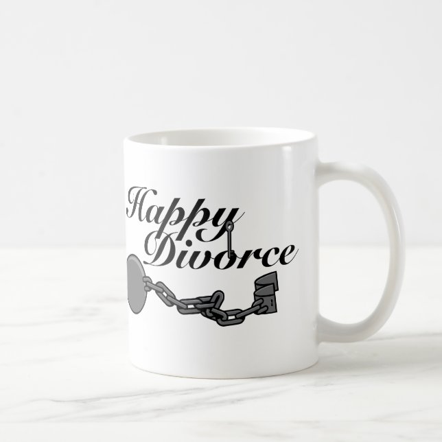 Taza De Café ¡Divorcio feliz! (Derecha)