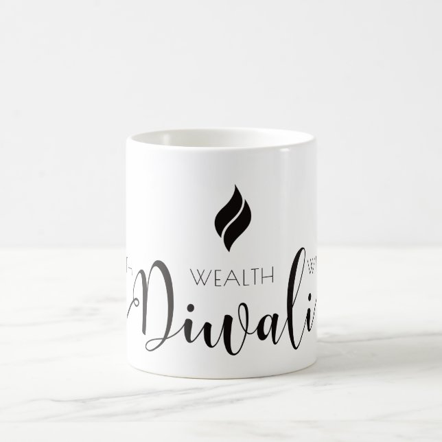 Taza De Café Diwali Health Wealth Wisdom (Centro)