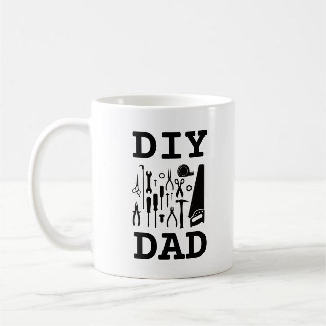 Taza De Café DIY Dad, papá (Izquierda)