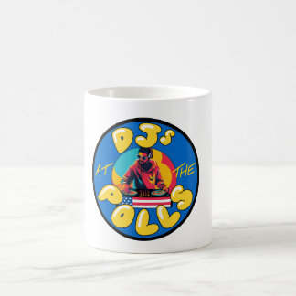 Taza De Café Dj en las urnas - Mug con logo redondo
