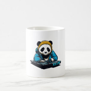 Taza De Café DJ Kawaii Panda
