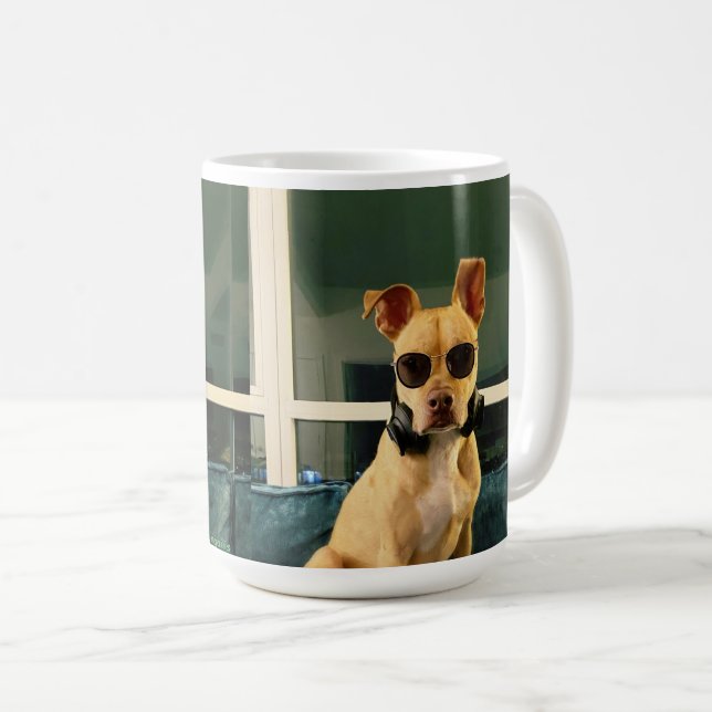 TAZA DE CAFÉ DJ LEON COFFEE MUG (Anverso derecho)